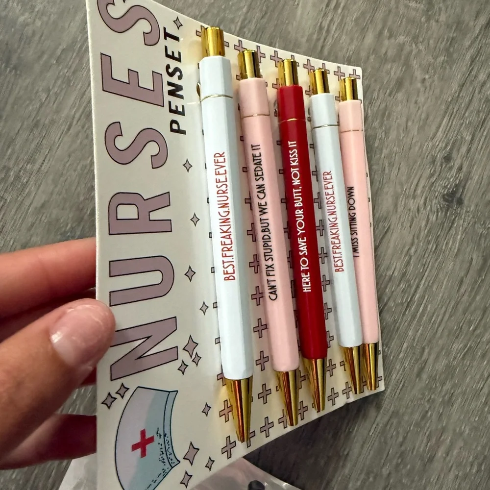 Nurses Pen Set with Gold Accents